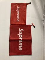 2 Piece Set Large & Small Red Pouch