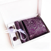 5 Piece Men's Accessory Paisley Tie Gift Box Set | SandyKandy Limited Co