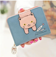 Cartoon Cat Design Zipper Wallet | SandyKandy Limited Co