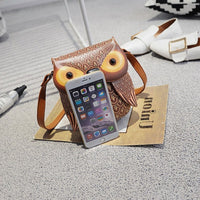 Cartoon Owl Print Mobile Phone Bag Crossbody Bag | SandyKandy Limited Co