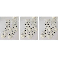 Chic Heart Pattern And Polka Dot Transparent One pair of Socks
