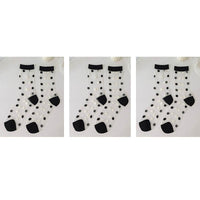 Chic Heart Pattern And Polka Dot Transparent One pair of Socks | SandyKandy Limited Co
