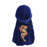 Men's Dragon Embroidered Velvet Du Rag | SandyKandy Limited Co