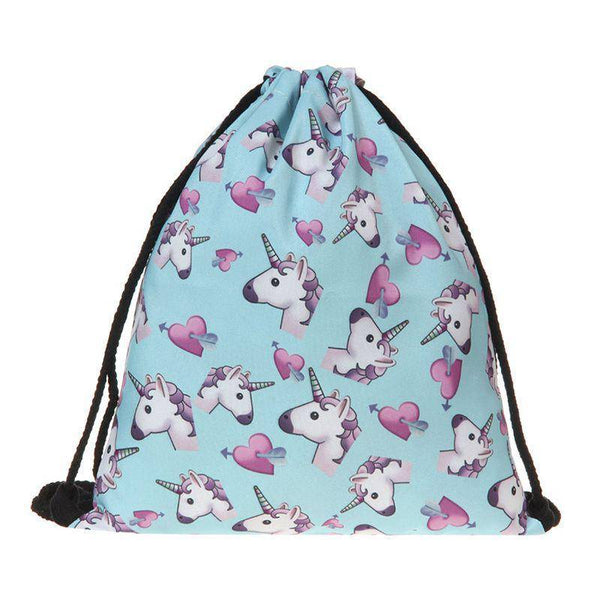 Pink Unicorn Drawstring Backpack | SandyKandy Limited Co