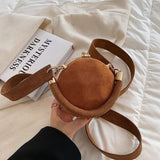 Round Ball Bag Frosted Design Shoulder Handle Bag | SandyKandy Limited Co
