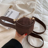 Round Ball Bag Frosted Design Shoulder Handle Bag | SandyKandy Limited Co